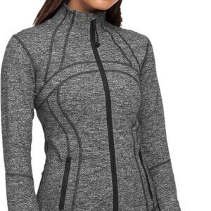 Lululemon Define Jacket Luon Heathered Black/Grey Size 8